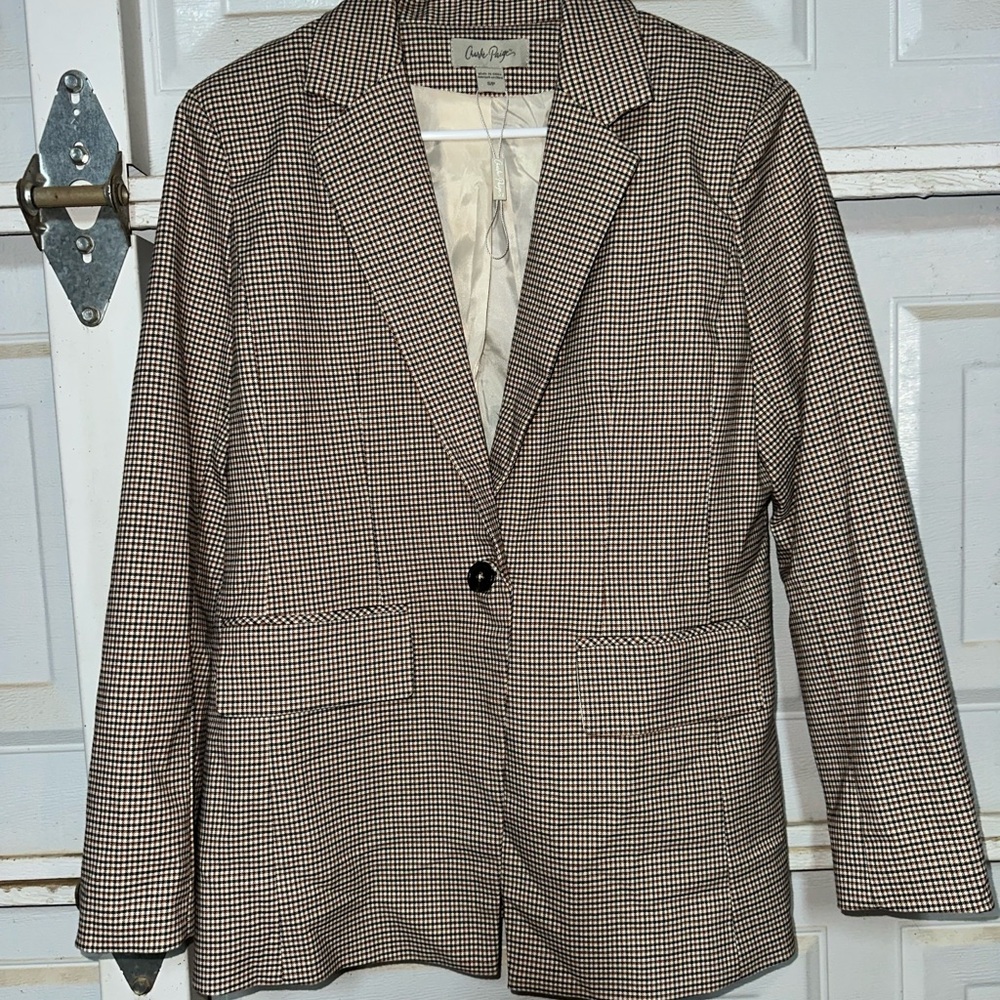 Charlie Paige Houndstooth Blazer